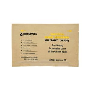 Sealed 4" x 4" Water-Jel Burn Dressing by Water-Jel Technologies. Gel-soaked
